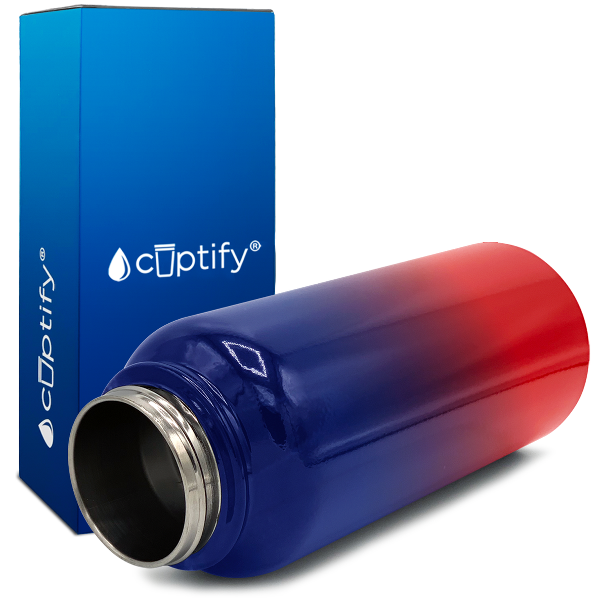 New York Ombre 40oz Wide Mouth Water Bottle