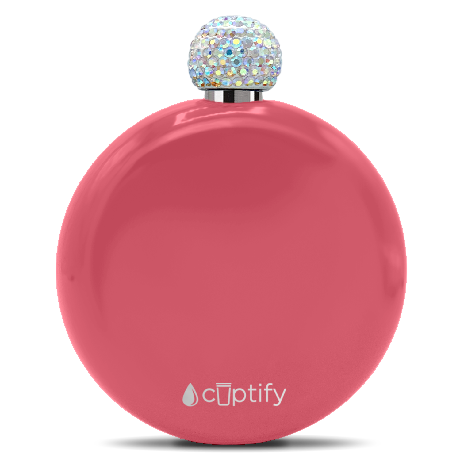 Guava Gloss 5oz Rhinestone Liquor Flask