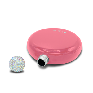 Guava Gloss 5oz Rhinestone Liquor Flask