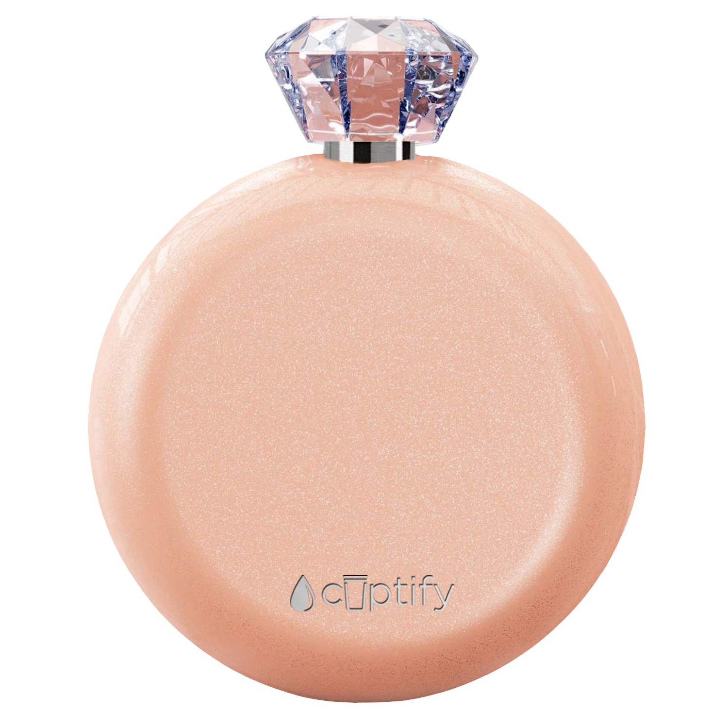 Blush Glitter 5oz Jewel Liquor Flask