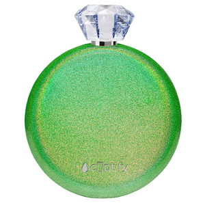 Emerald Green Glitter 5oz Jewel Liquor Flask