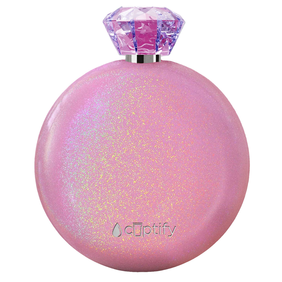 Pink Glitter 5oz Jewel Liquor Flask