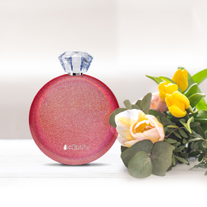 Cherry Red Glitter 5oz Jewel Liquor Flask