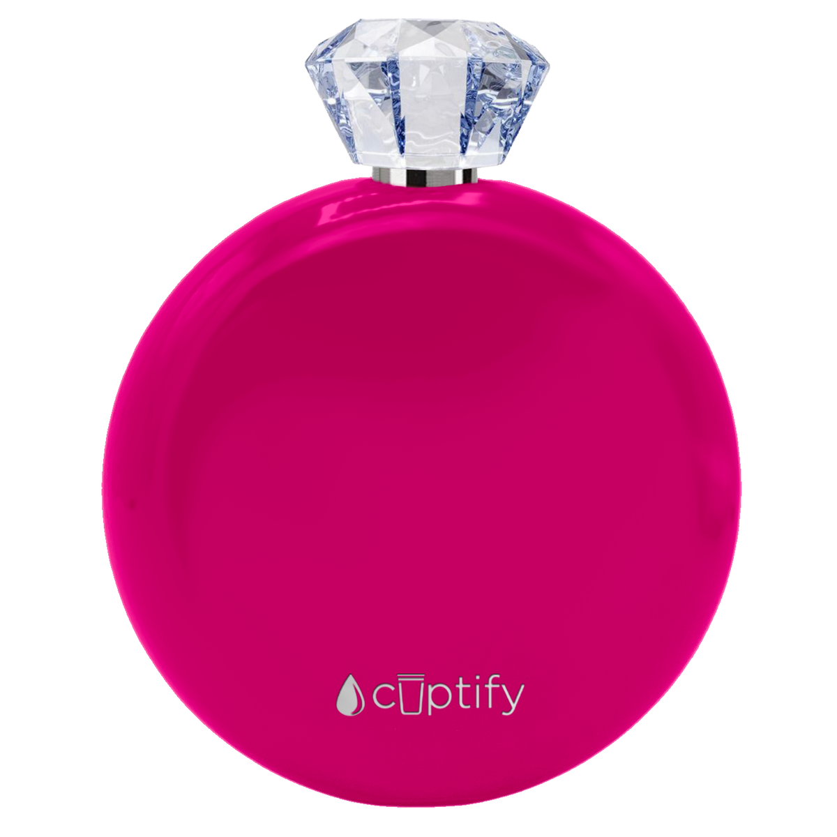 Hot Pink Gloss 5oz Jewel Liquor Flask