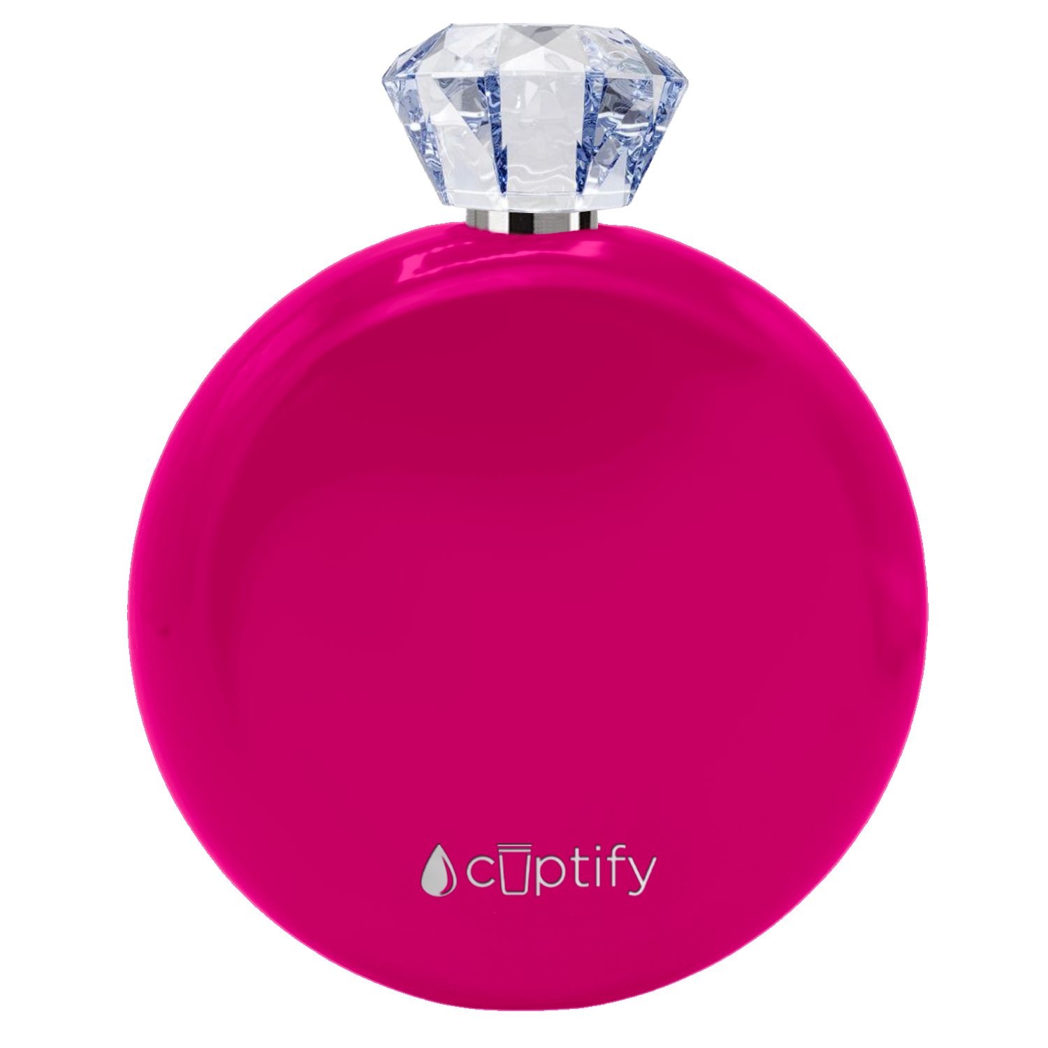 Hot Pink Gloss 5oz Jewel Liquor Flask