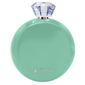 Mint Green Gloss 5oz Jewel Liquor Flask