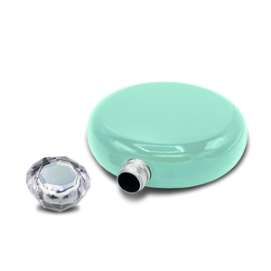 Mint Green Gloss 5oz Jewel Liquor Flask