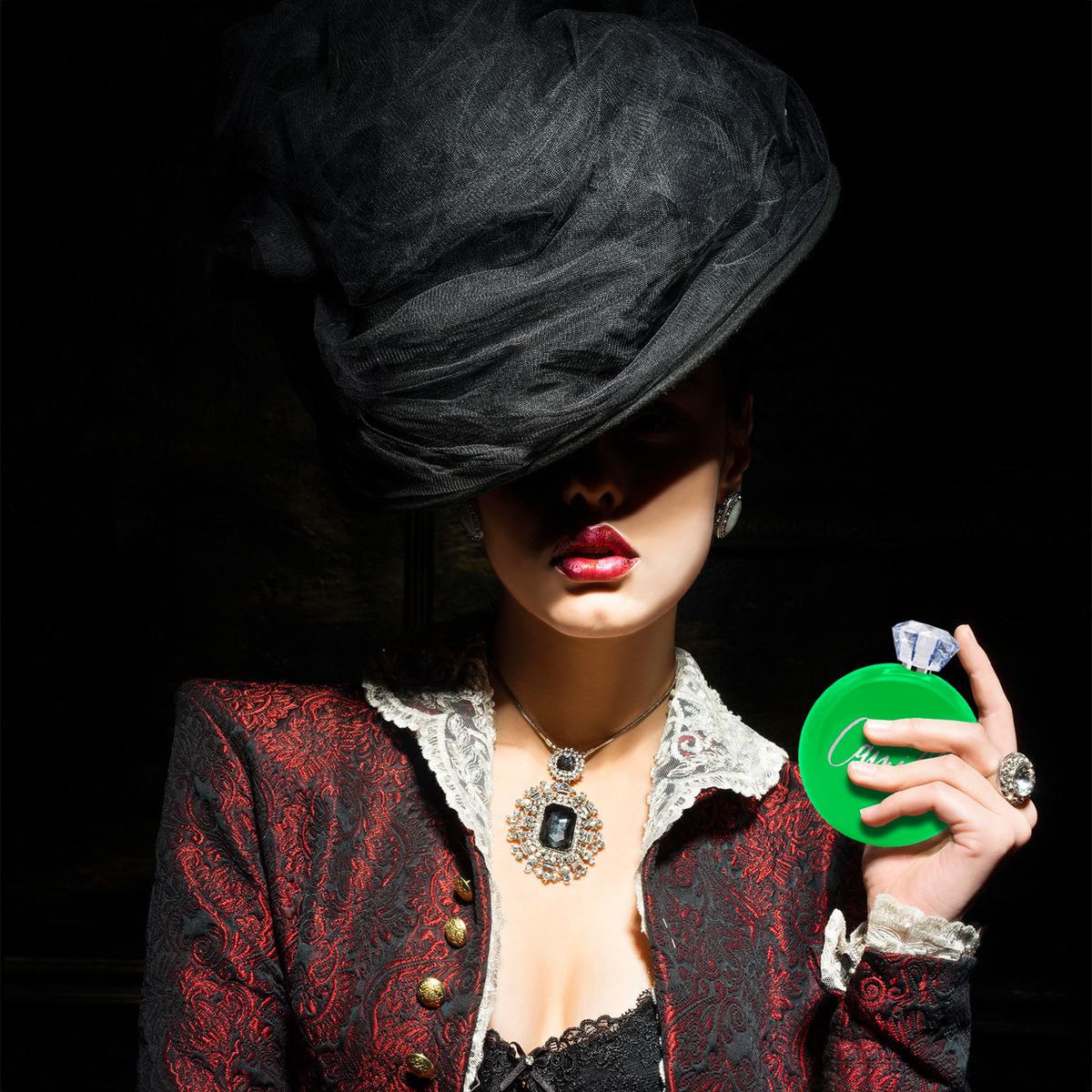 Personalized Neon Green Gloss 5oz Jewel Liquor Flask