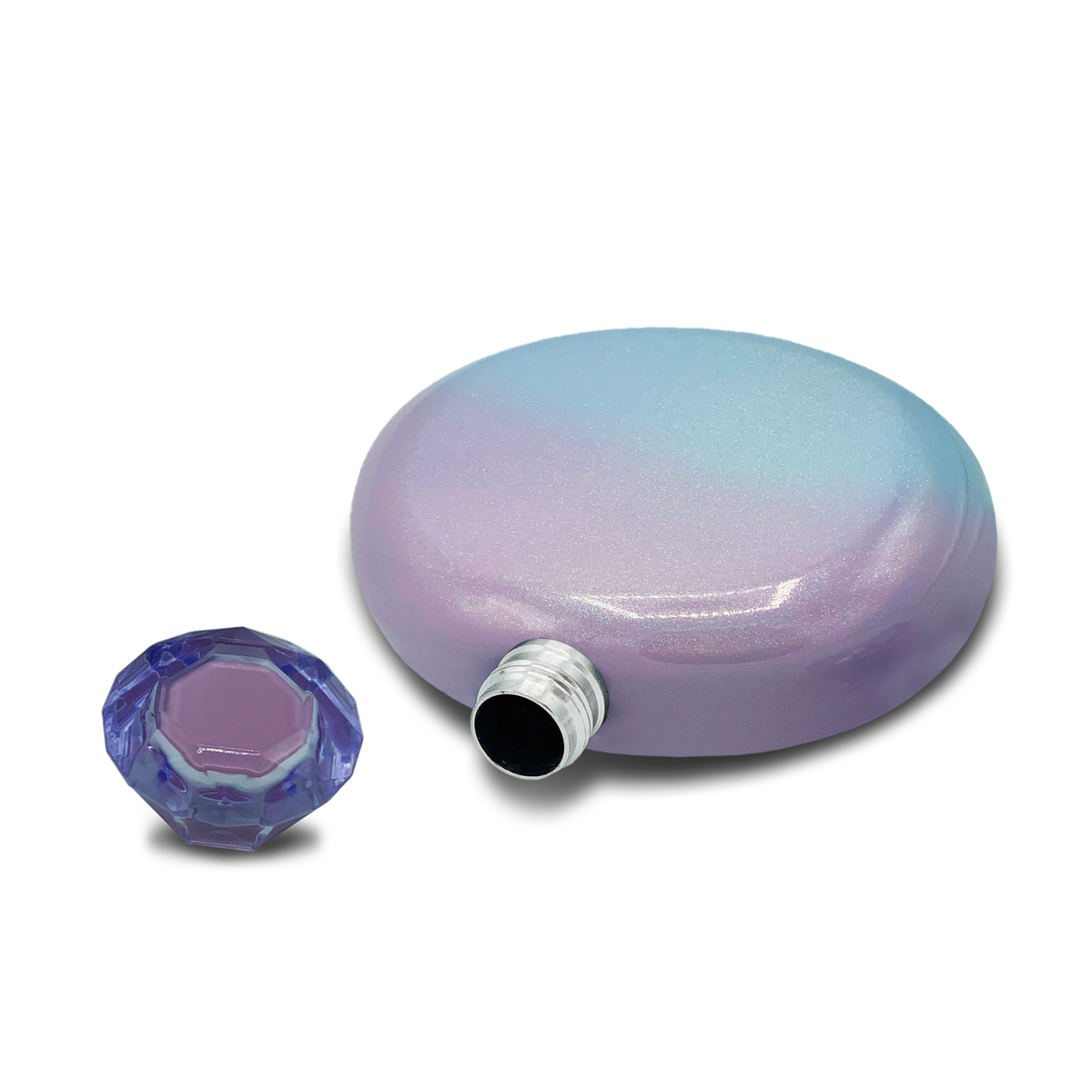 Ombre Magic Mist Glitter 5oz Jewel Liquor Flask