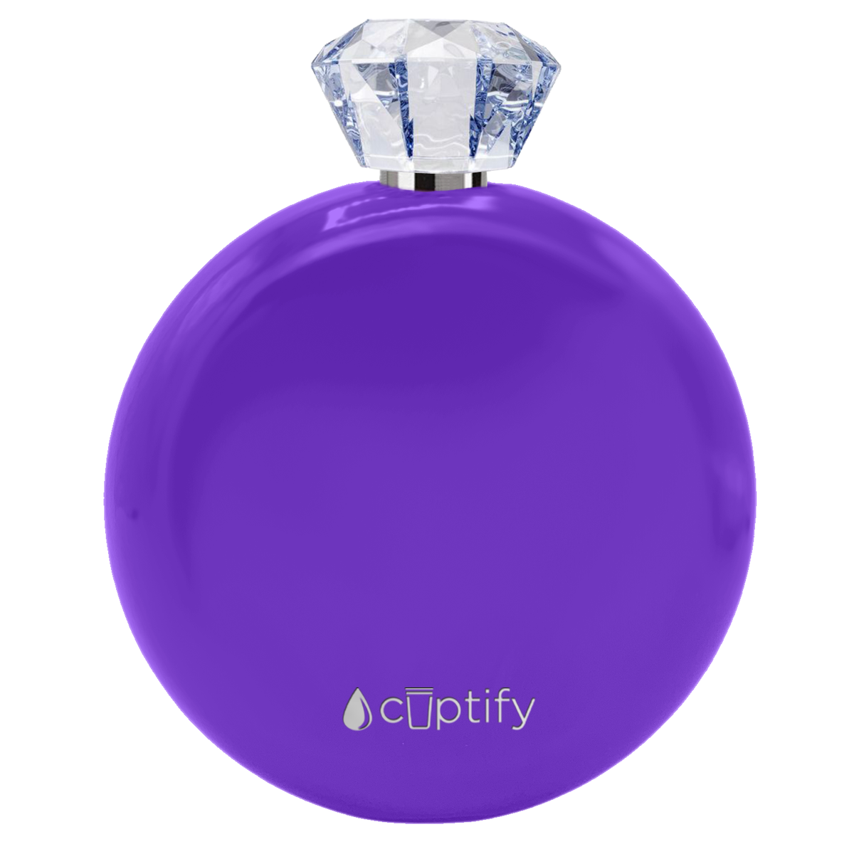 Purple Gloss 5oz Jewel Liquor Flask