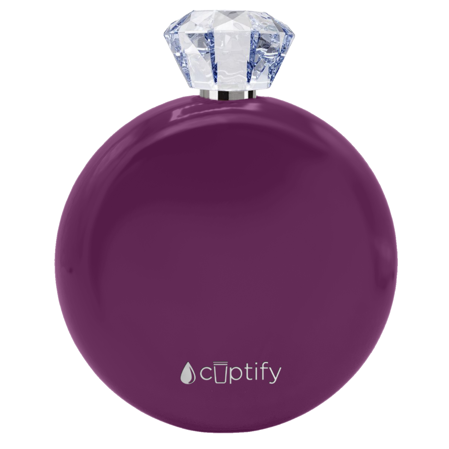 Plum Wine Gloss 5oz Jewel Liquor Flask