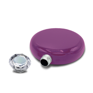 Plum Wine Gloss 5oz Jewel Liquor Flask