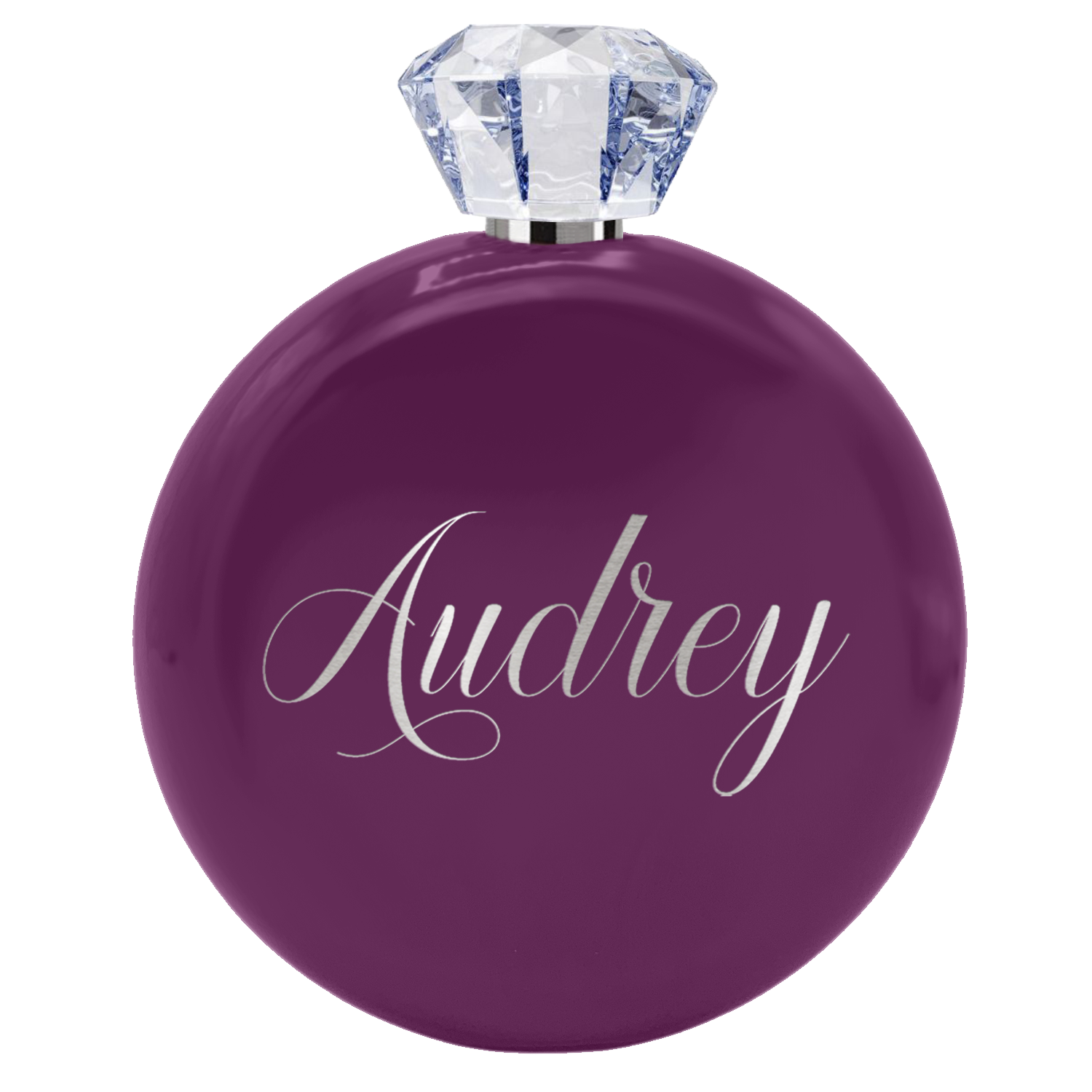 Personalized Plum Wine Gloss 5oz Jewel Liquor Flask