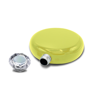 Yellow Gloss 5oz Jewel Liquor Flask