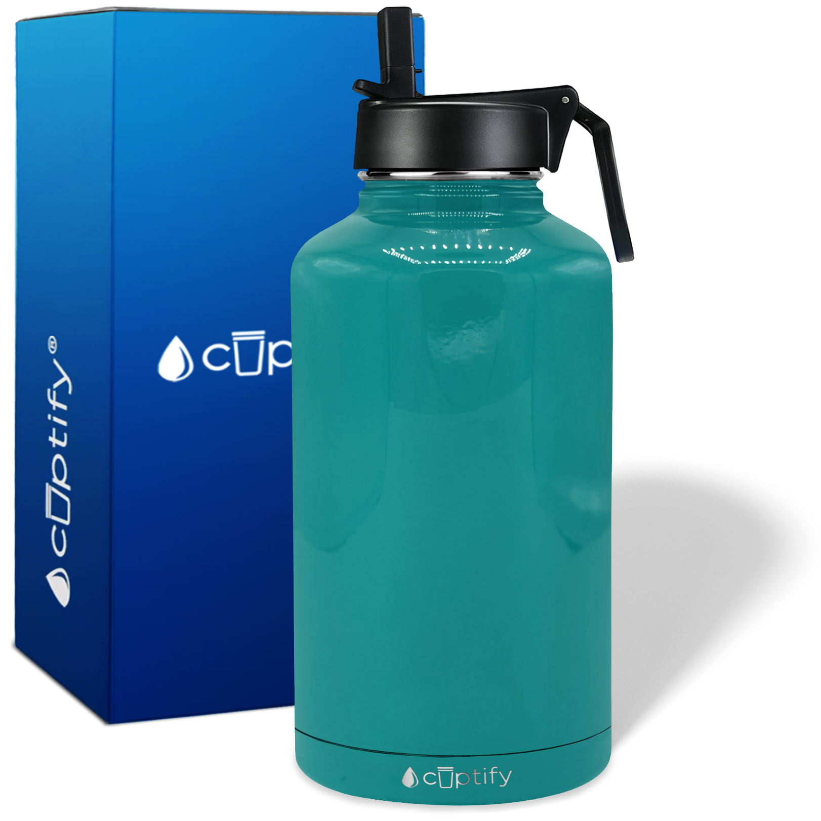 Aqua Gloss 64oz Wide Mouth Water Bottle
