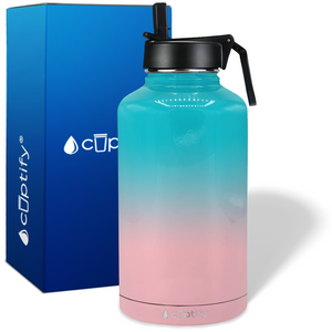 Cotton Candy Ombre 64oz Wide Mouth Water Bottle