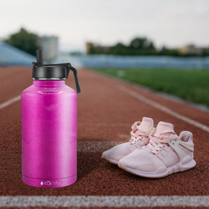 Pink Glitter 64oz Wide Mouth Water Bottle