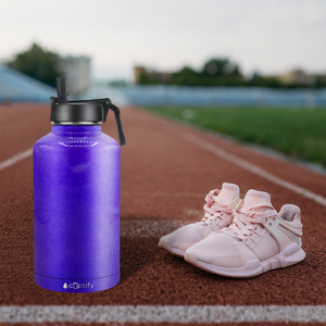 Purple Glitter 64oz Wide Mouth Water Bottle