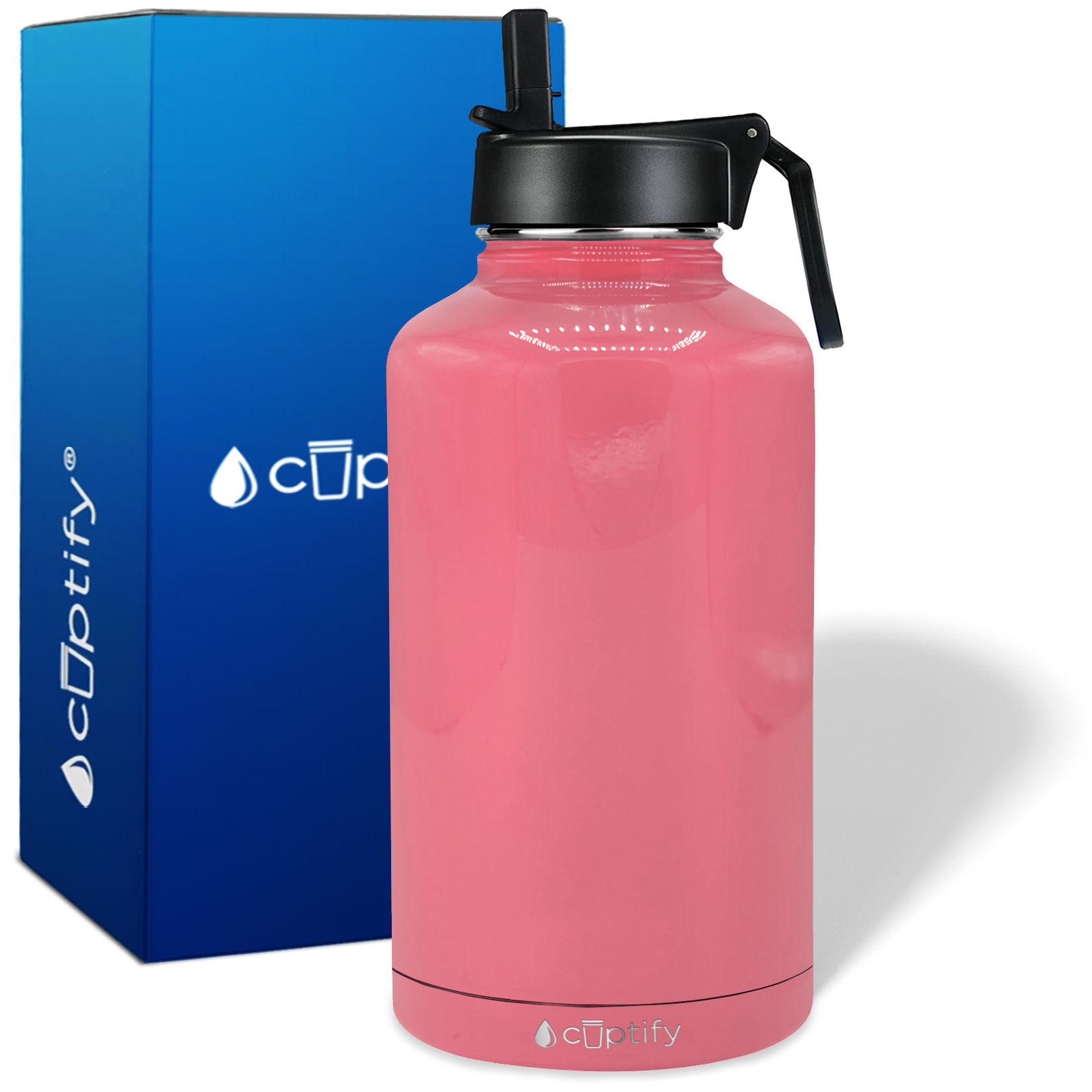 Hot Pink Gloss 32oz Wide Mouth Water Bottle - Cuptify
