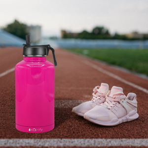 Hot Pink Gloss 64oz Wide Mouth Water Bottle