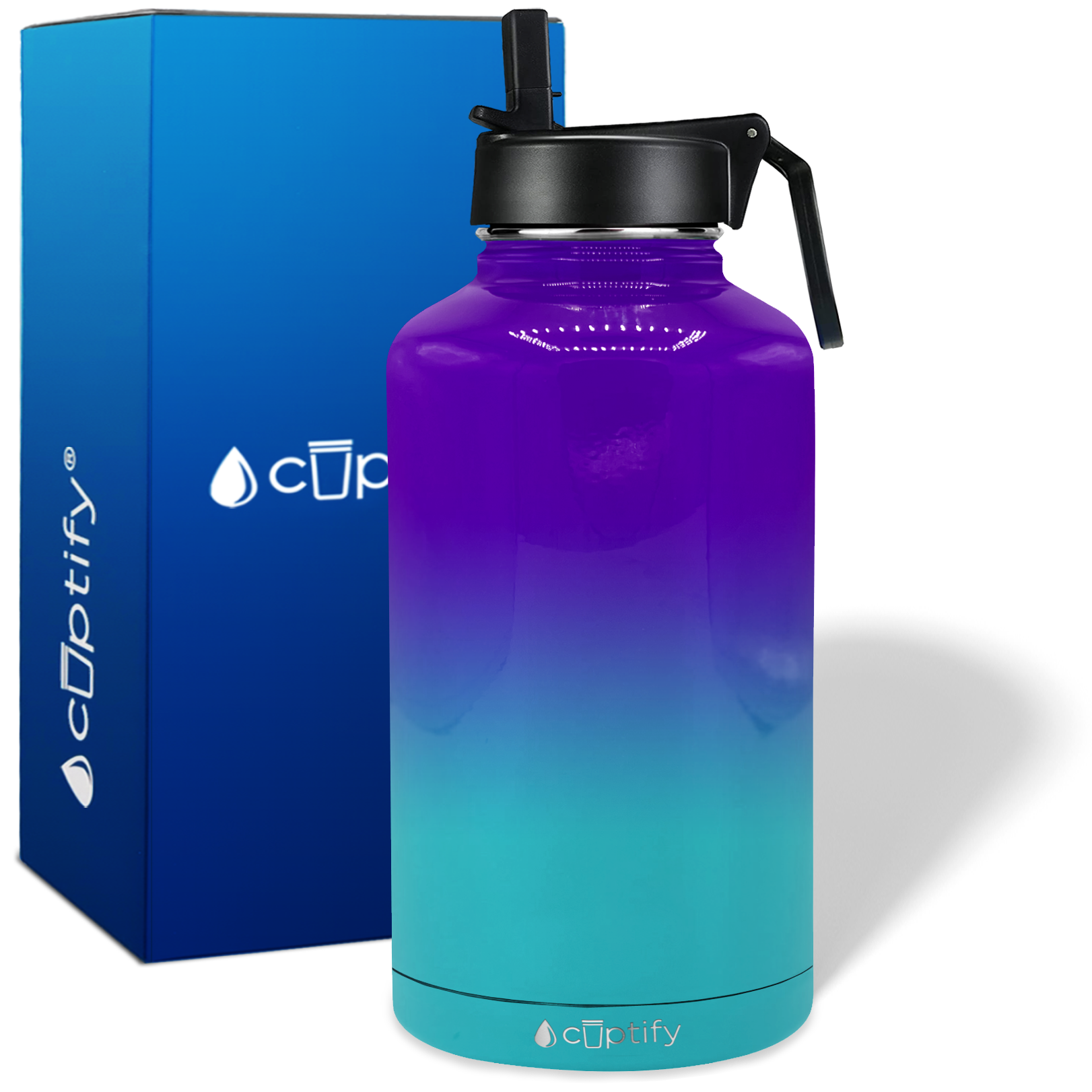 Island Waters Ombre 64oz Wide Mouth Water Bottle