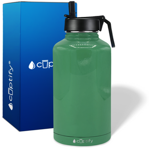 Kelly Green Gloss 64oz Wide Mouth Water Bottle