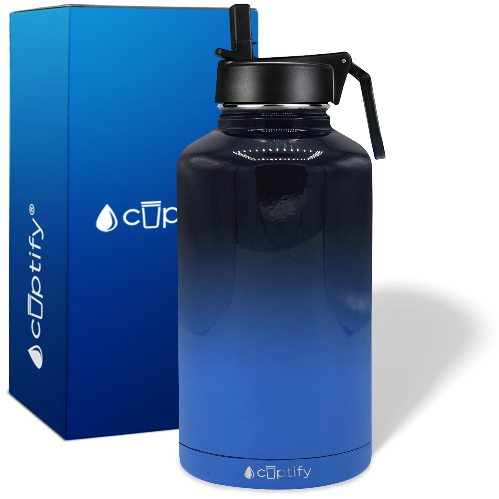 Midnight Sky Ombre 64oz Wide Mouth Water Bottle