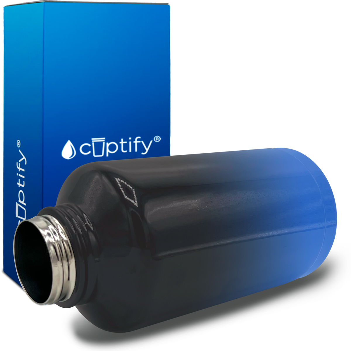 Midnight Sky Ombre 64oz Wide Mouth Water Bottle