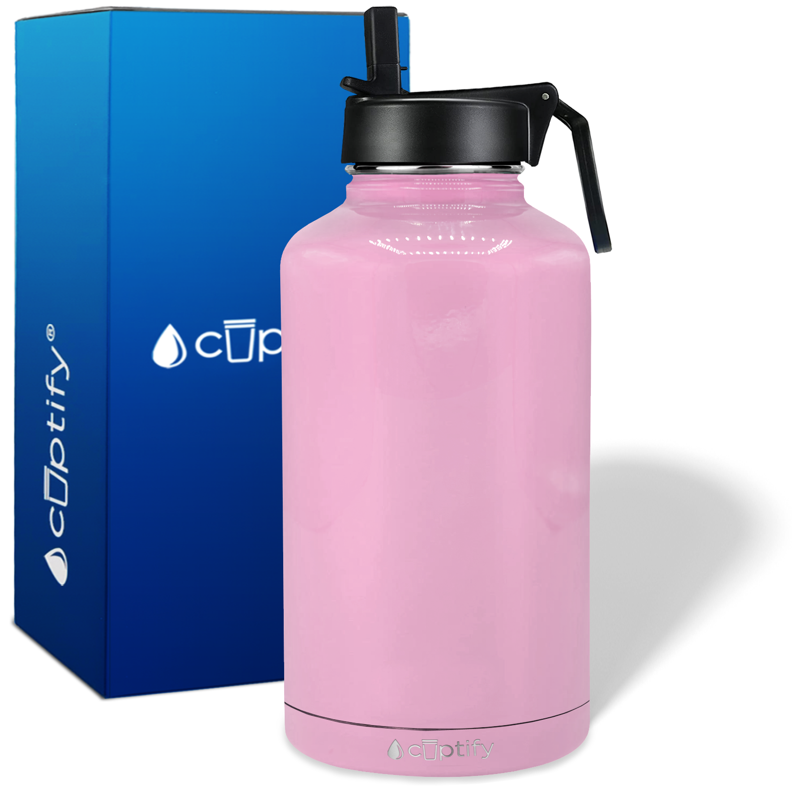 Baby Pink Gloss 64oz Wide Mouth Water Bottle