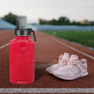 Red Gloss 64oz Wide Mouth Water Bottle