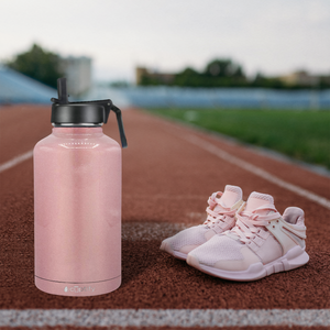 Rose Gold 64oz Wide Mouth Water Bottle