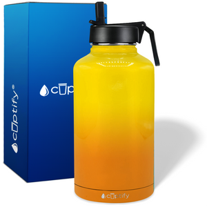 Sunrise Ombre 64oz Wide Mouth Water Bottle