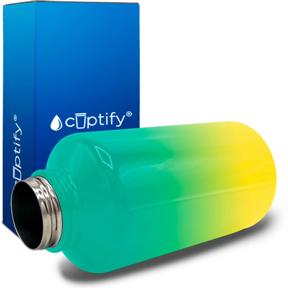 Tropical Ombre 64oz Wide Mouth Water Bottle