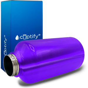 Purple Translucent 64oz Wide Mouth Water Bottle
