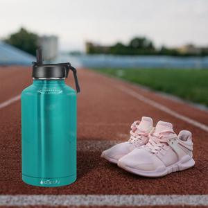 Teal Translucent 64oz Wide Mouth Water Bottle