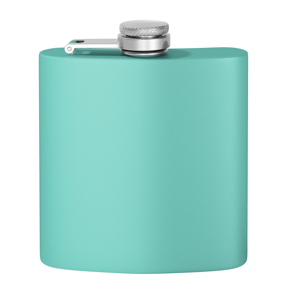 Seafoam Matte 6oz Liquor Flask