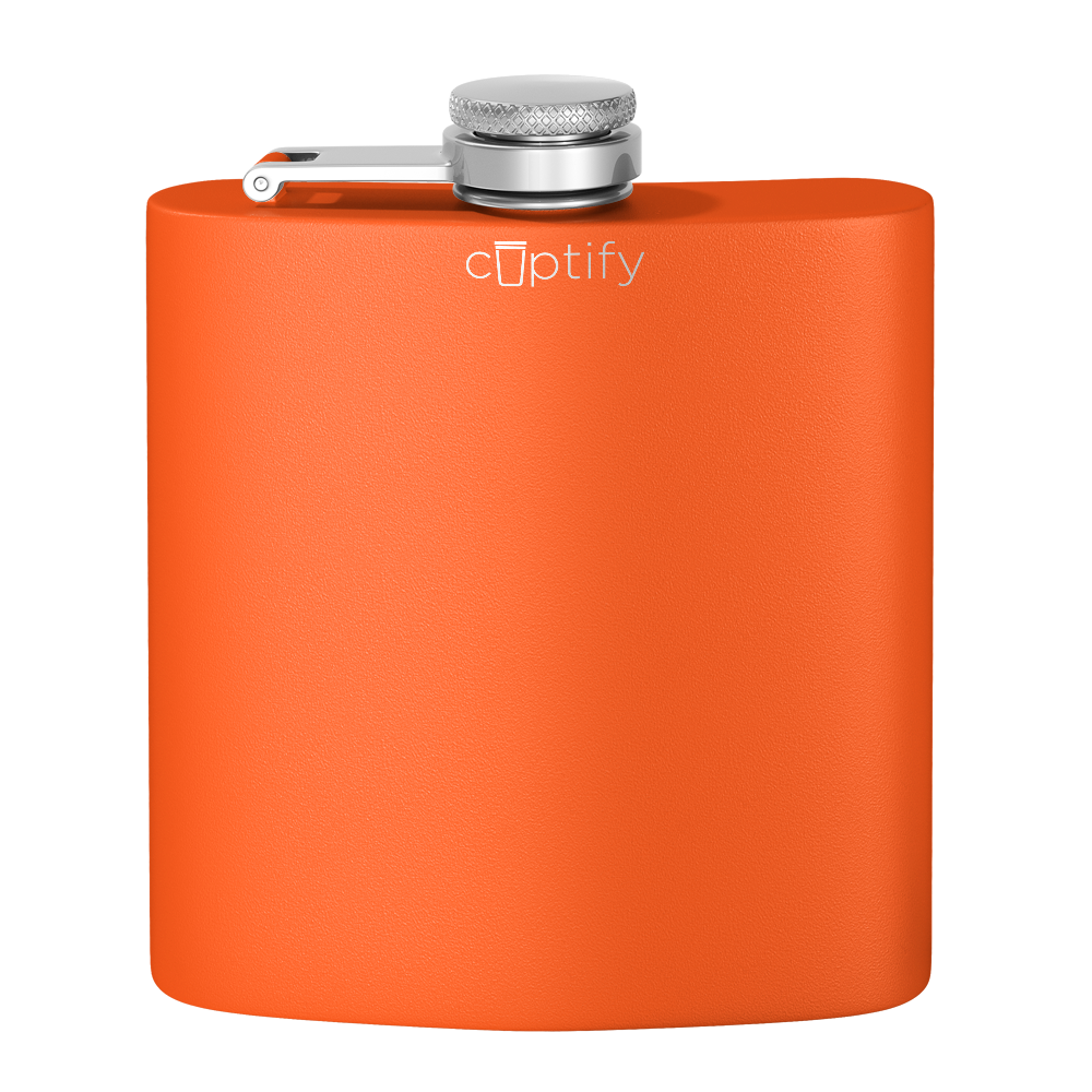 CUPTIFY 8 oz Flask - Orange Matte