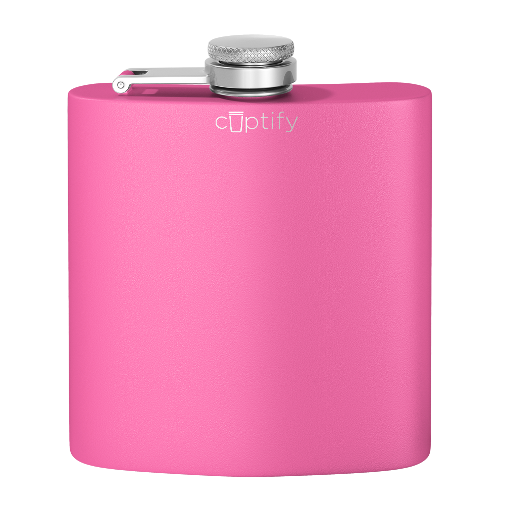 CUPTIFY 8 oz Flask - Pink Matte