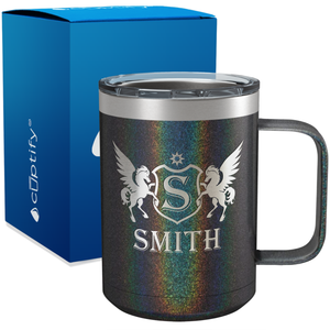 Personalized Pegasus Engraved on 15oz Coffee Mug