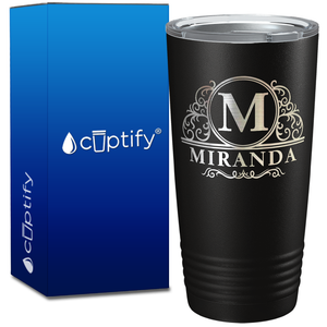 Personalized Elaborate Circle on 20oz Tumbler