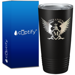 Personalized Eagle Engraved on 20oz Tumbler