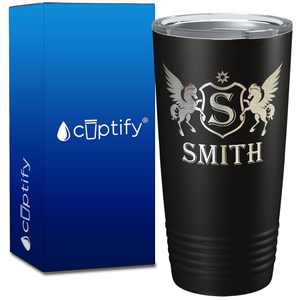 Personalized Pegasus Engraved on 20oz Tumbler