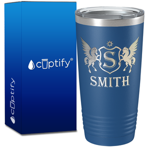 Personalized Pegasus Engraved on 20oz Tumbler