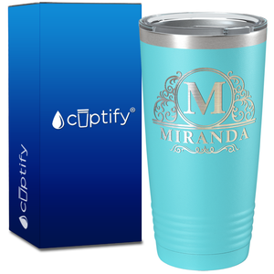 Personalized Elaborate Circle on 20oz Tumbler