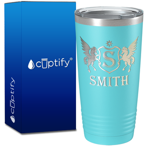 Personalized Pegasus Engraved on 20oz Tumbler