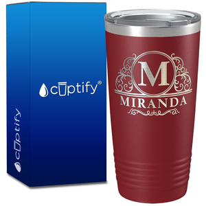 Personalized Elaborate Circle on 20oz Tumbler