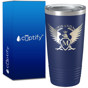 Personalized Eagle Engraved on 20oz Tumbler