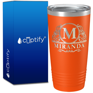 Personalized Elaborate Circle on 20oz Tumbler