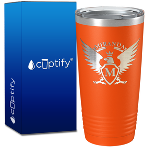 Personalized Eagle Engraved on 20oz Tumbler