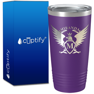 Personalized Eagle Engraved on 20oz Tumbler